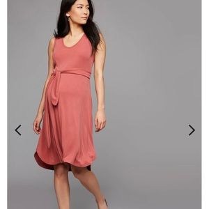 LED for A Pea in the Pod rust tie-front tank dress - M